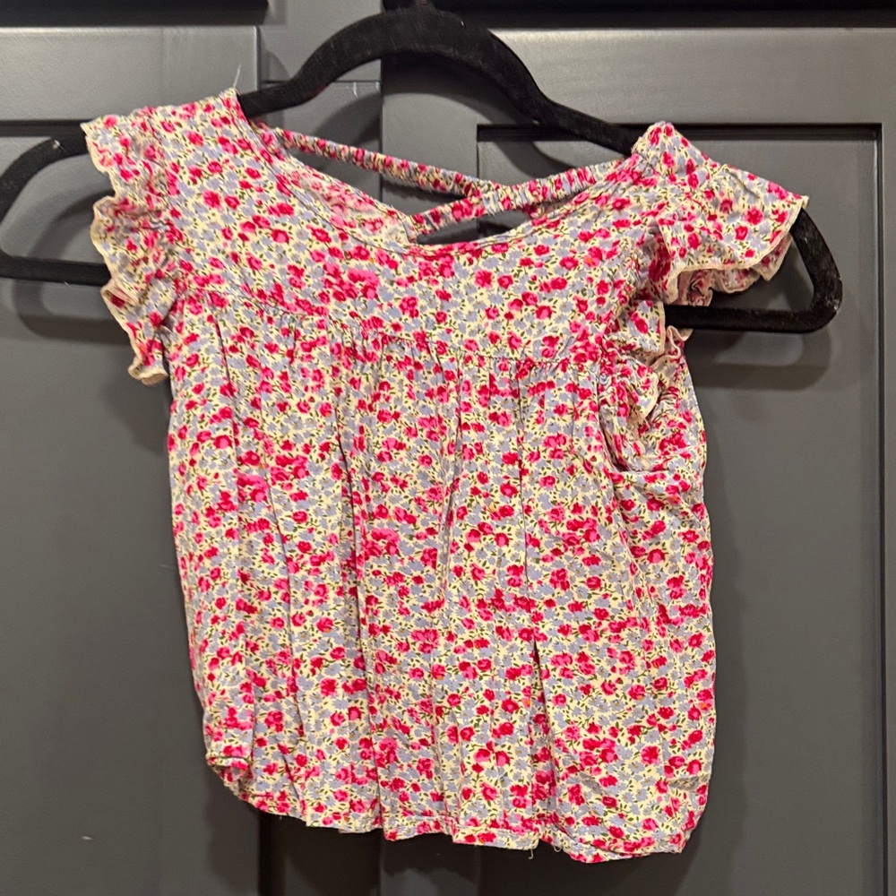 Floral Ruffle Blouse
